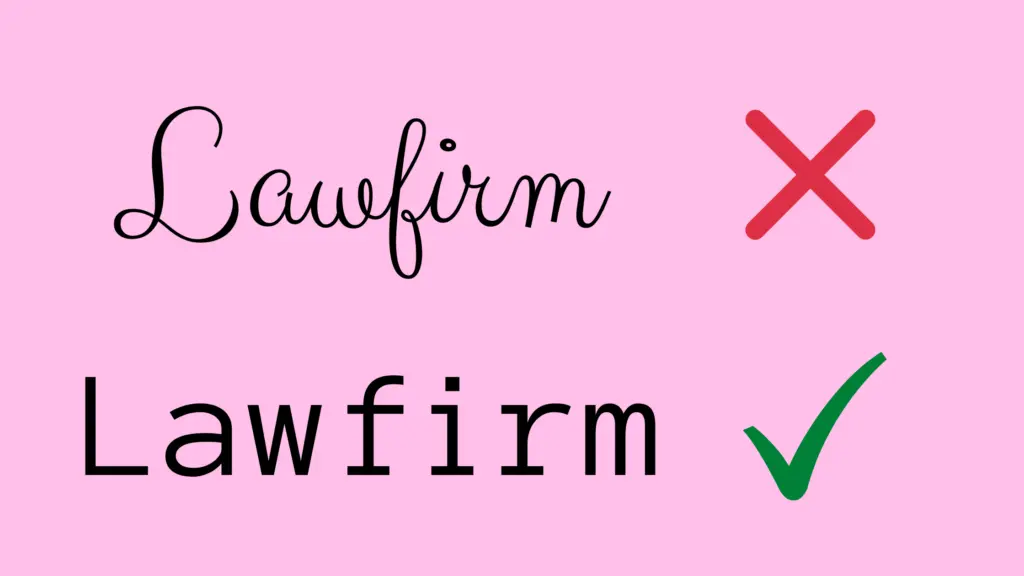 sample logo fonts