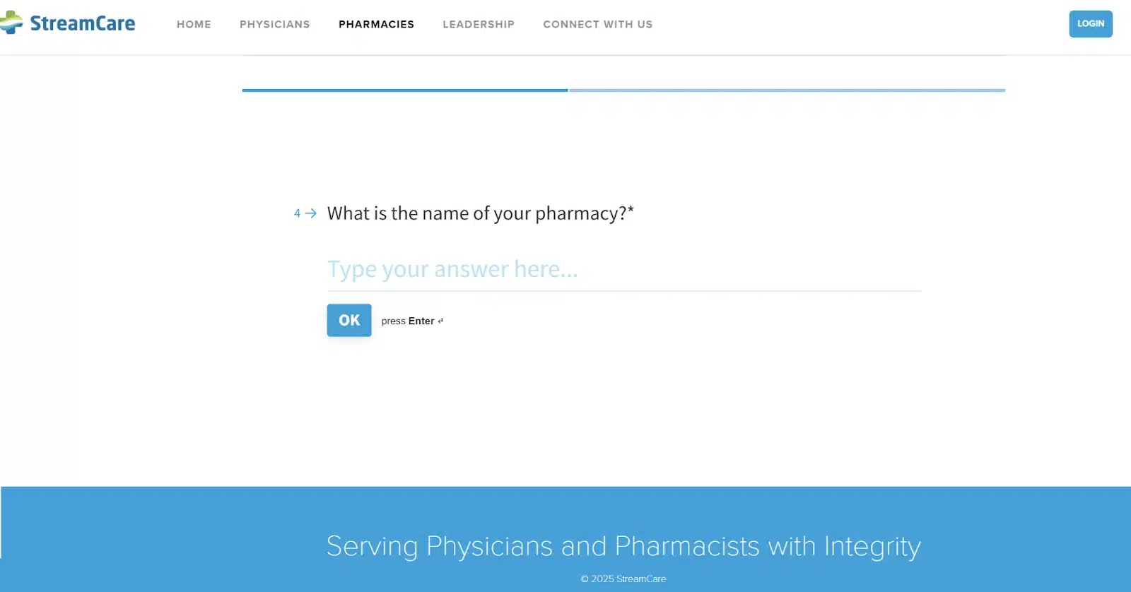 streamcare form