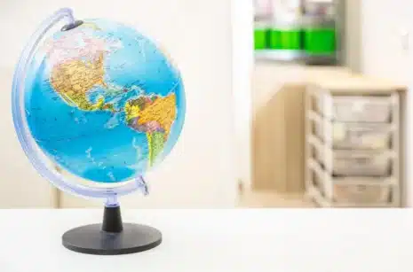 globe that represents the international reach of websites