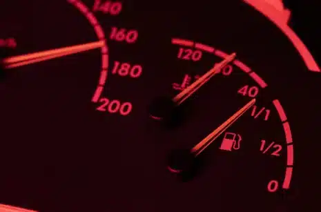 Close-up of a car dashboard gauges symbolizing website health, performance metrics, and Core Web Vitals monitoring.